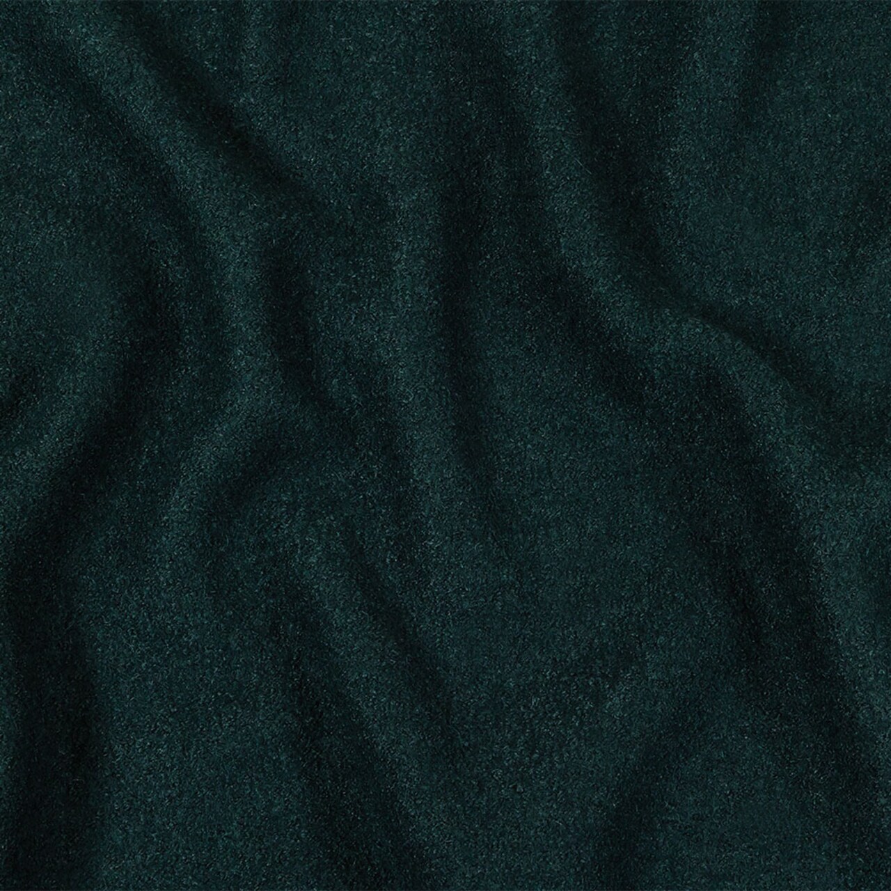 1 Yard Forest Green Boiled Wool Coating Heavyweight Solid Fabric 59 inch Width